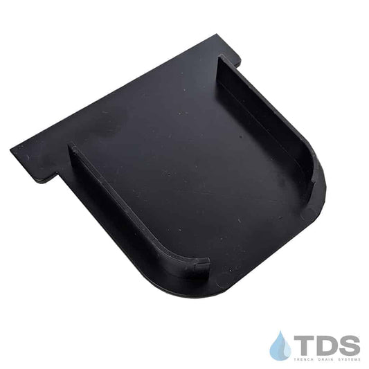 HYDRO-CE End Cap for HYDROPLUS Driveway Drain - Black