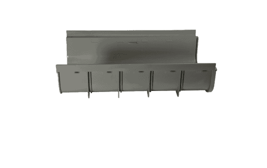 NDS 840 Pro Series 12 Shallow Profile Channel Drain, Light Gray