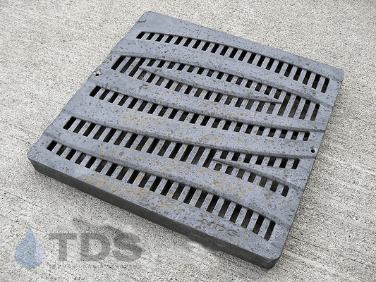 NDS 1224CI Class B ADA Compliant Wave Cast Iron 12" x 12" Grate - RAW