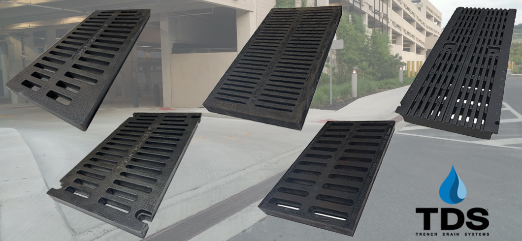 Heavy-Duty grating 12"-14" wide and ADA compliant examples