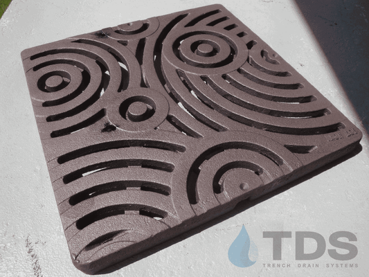 Iron Age IA-OBLIO-CB12-BF Class B Heel-Proof Oblio Cast Iron 12" x 12" Grate - BoOF