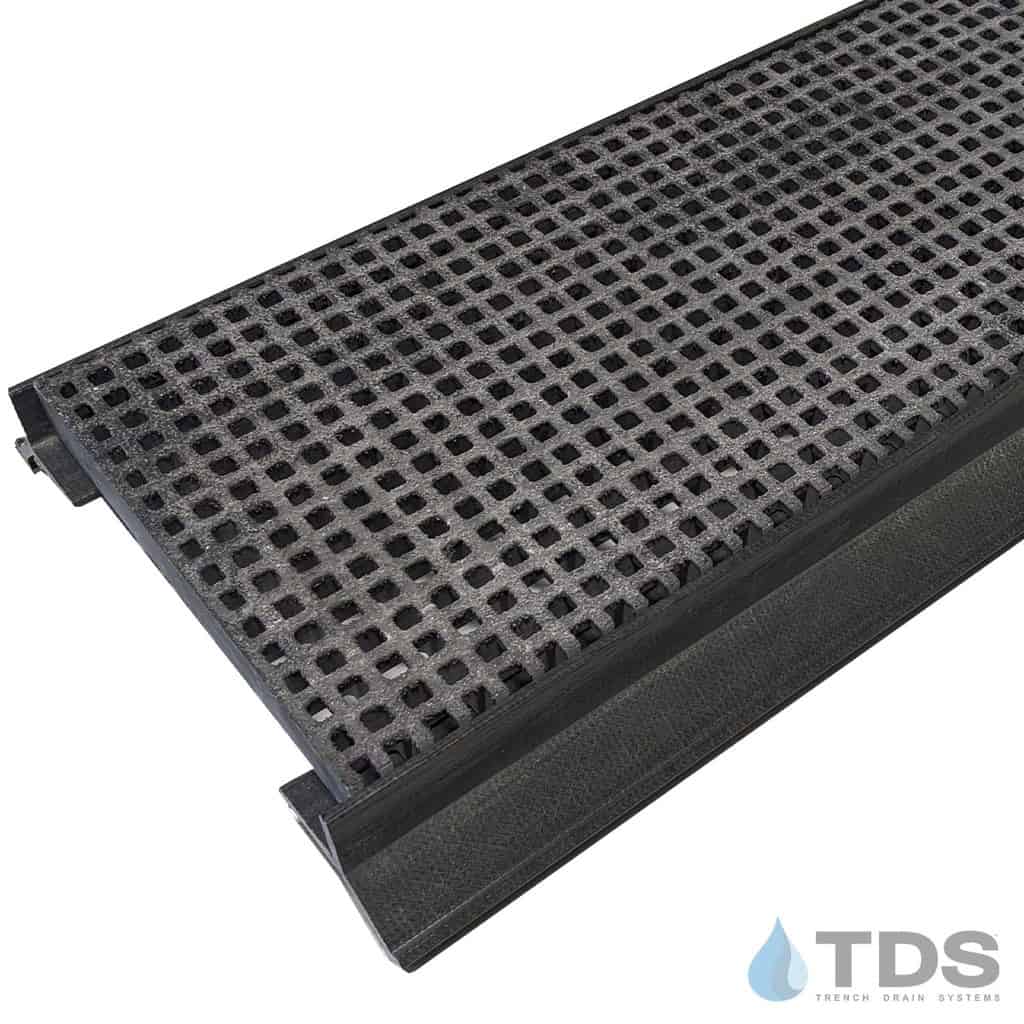 12" Fiberglass Kit w/ Micro Mesh ADA Compliant Grate and WYE Frame - Load Class C