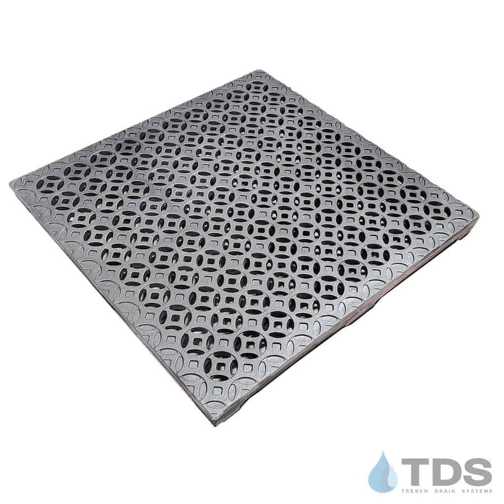 Iron Age IA-INTER-CB24 (IX24-24|99FW) Class B Interlaken Cast Iron 24" x 24" Grate - RAW