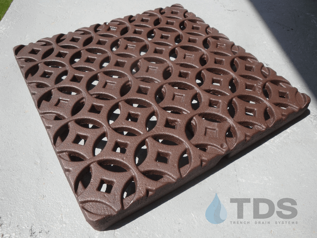 Iron Age IA-INTER-CB12-BF Class B Interlaken Cast Iron 12" x 12" Grate - BoOF