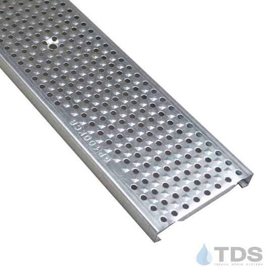 ULMA 410 Class A Perforated w/Tread Galvanized Steel 122mm x 1M Grate