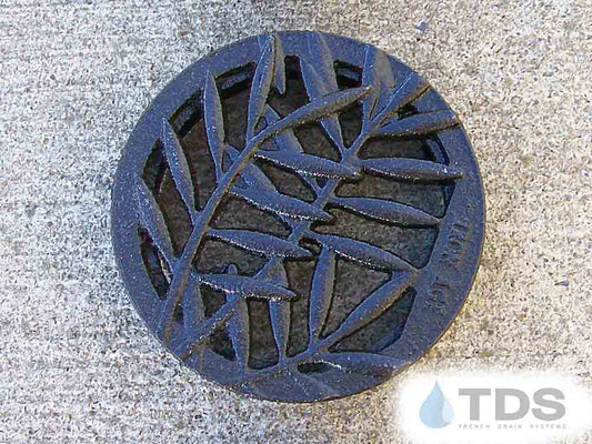 Iron Age IA-LOC-4D-BF Class B Locust Cast Iron 4" Dia. Grate - BoOF