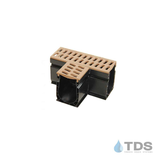 NDS 9372 Slim Channel TEE with Slotted Grate - SAND