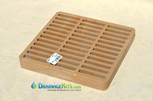 NDS 999S Class A ADA Compliant Slotted HDPE 9" x 9" Grate - SAND