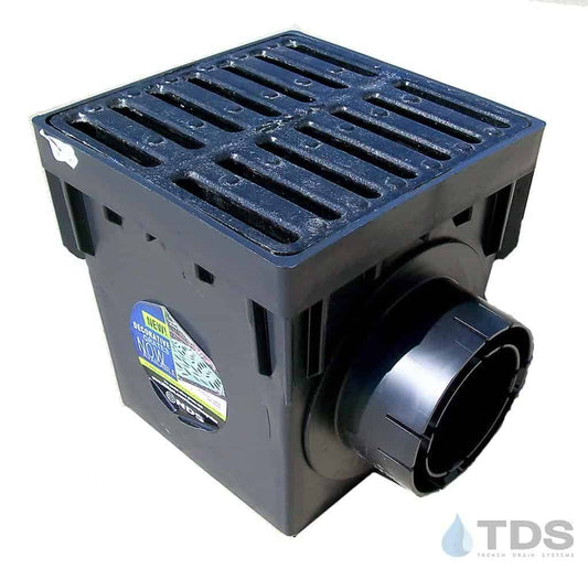 NDS 9" Catch Basin Kit with NDS Slotted Grate | Ductile Iron