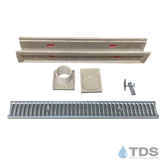 ABT Polydrain Kit w/ Galvanized Slotted Grate - no longer offered
