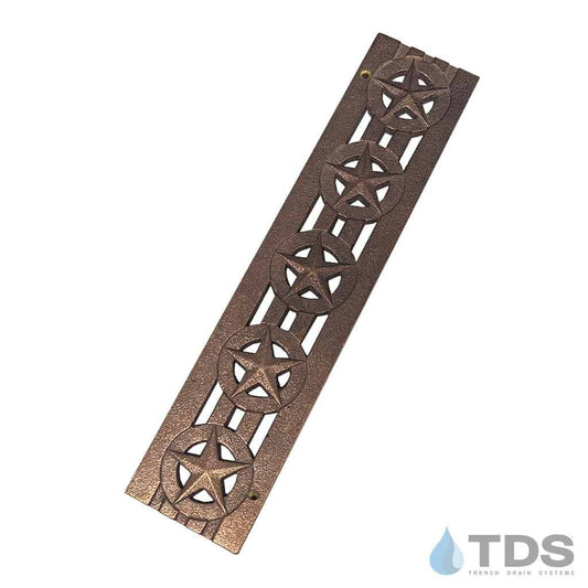 Bronze Age BA-STAR-0312 Stars Bronze Natural 3" x 12" Grate