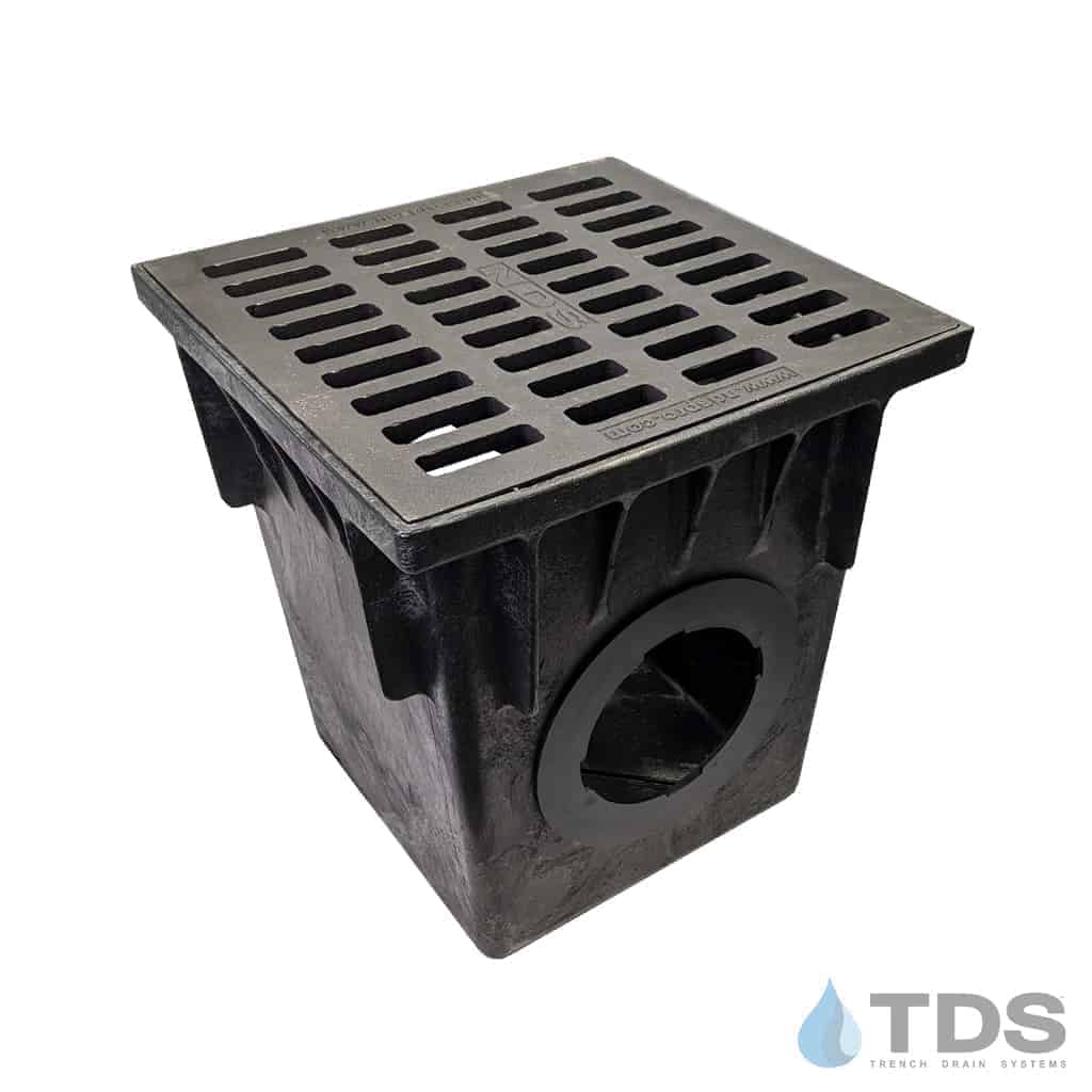 NDS 18" Catch Basin Kit with NDS Slotted Grate | Cast Iron