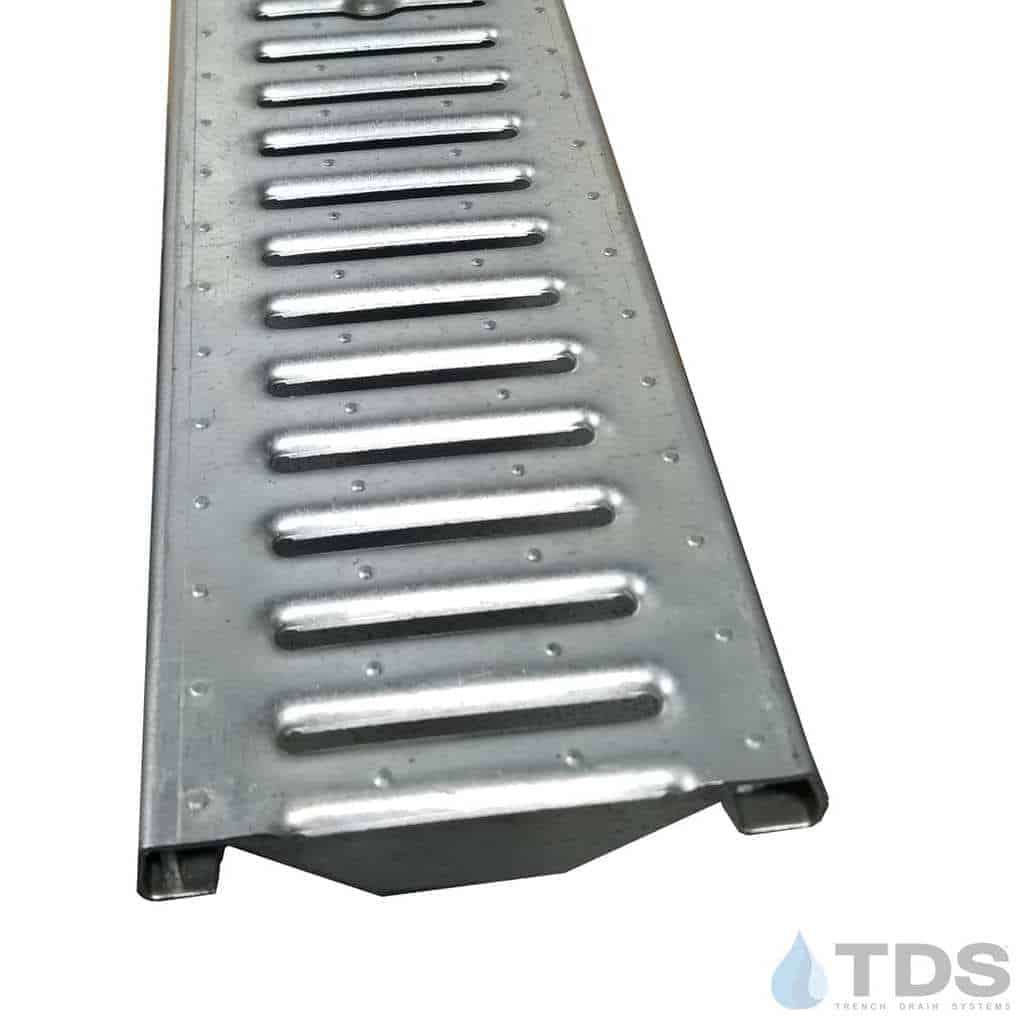 POLYCAST DG0640R Class C Slotted Reinforced Galvanized Steel 6" x 48" Grate