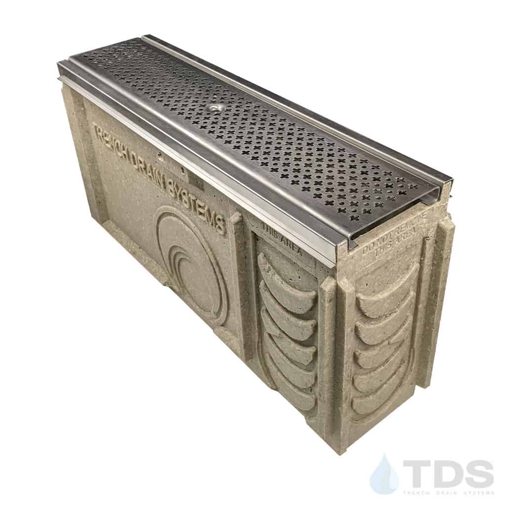 TP0650S (Shallow) Catch Basin Kit w/ DG0630H & Stainless Edge for POLYCAST®