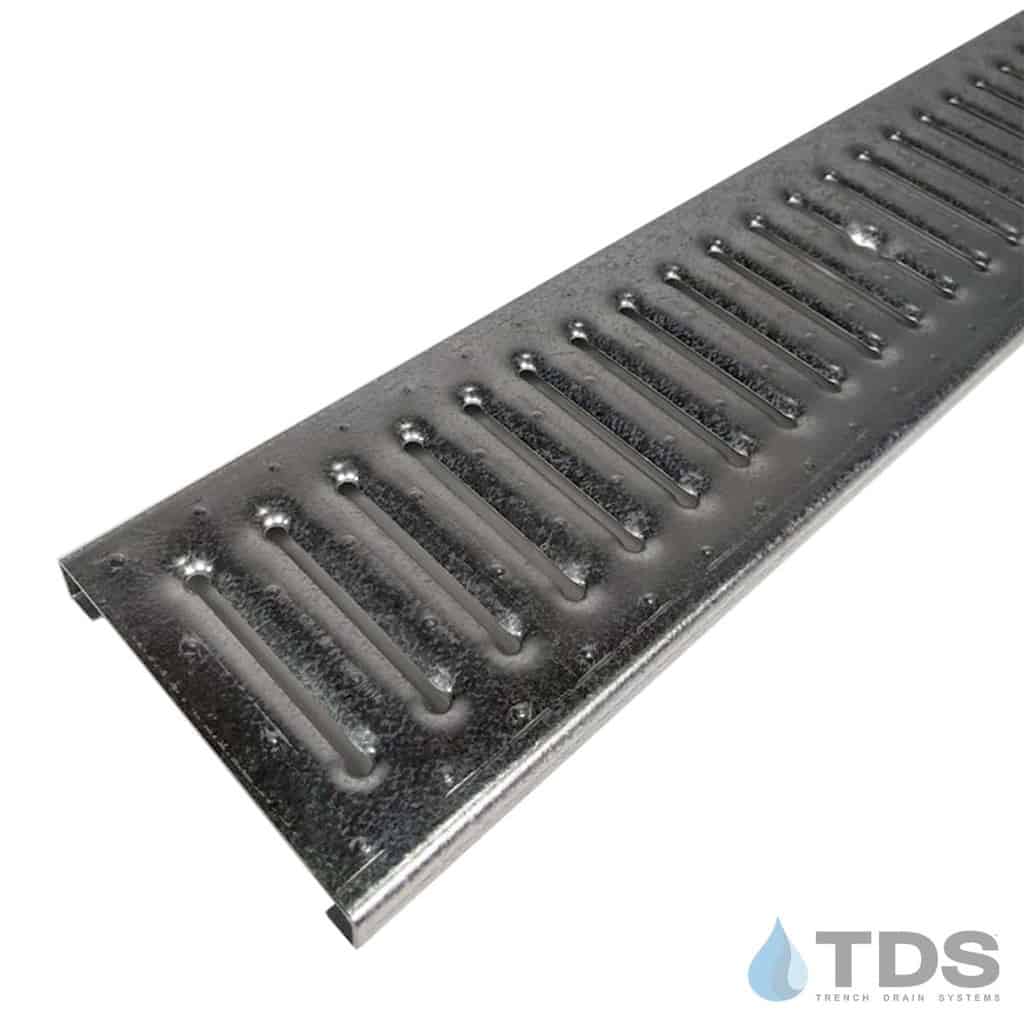 POLYCAST DG0640H Class A Slotted Galvanized 6" x 24" Grate | Load Class B