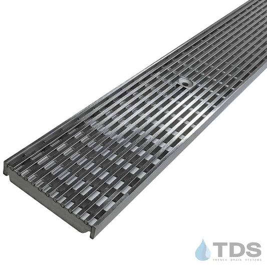 TDS DG0655RH Class C ADA Compliant Reinforced Wedge Wire Stainless Steel 6" x 24" Grate
