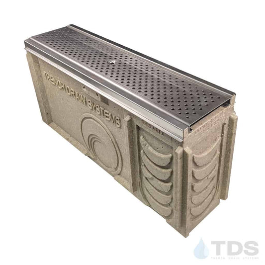 TP0650S (Shallow) Catch Basin Kit w/ DG0657H & Stainless Edge for POLYCAST®