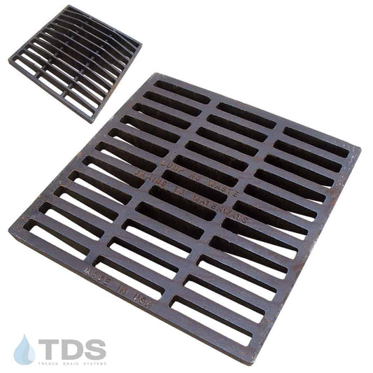 POLYCAST DG0653D Class F Slotted Ductile Iron 24" X 24" Catch Basin Grate