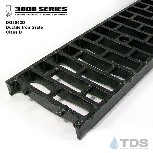 TDS DG3042D Class D Slotted Ductile Iron 8" x 24" Grate
