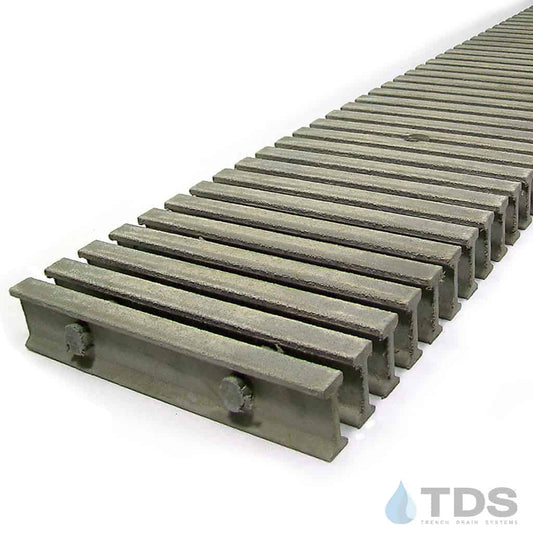 TDS DG3044 Class C VE Fiberglass I-Bar with Grit 8" x 48" Grate