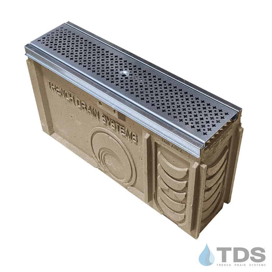 TP0650S (Shallow) Catch Basin Kit w/ DG0620H & Galvanized Edge for POLYCAST®