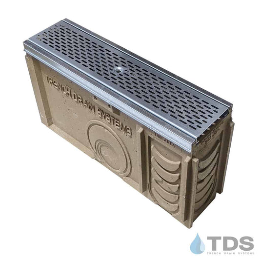 TP0650S (Shallow) Catch Basin Kit w/ DG0621H & Galvanized Edge for POLYCAST®
