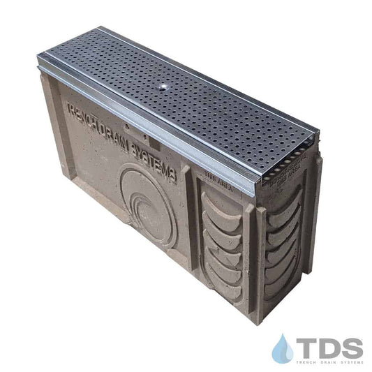 TP0650S (Shallow) Catch Basin Kit w/ DG0622H & Galvanized Edge for POLYCAST®