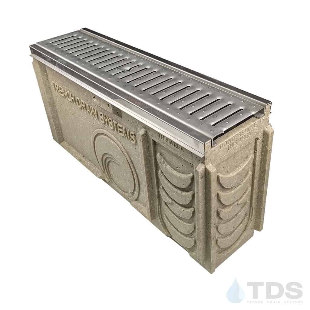 TP0650S (Shallow) Catch Basin Kit w/ DG0647H & Stainless Edge for POLYCAST®