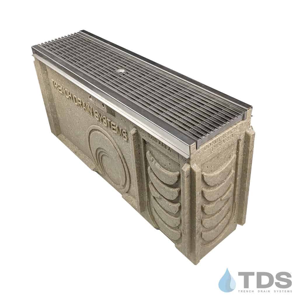 TP0650S (Shallow) Catch Basin Kit w/ DG0655H & Stainless Edge for POLYCAST®