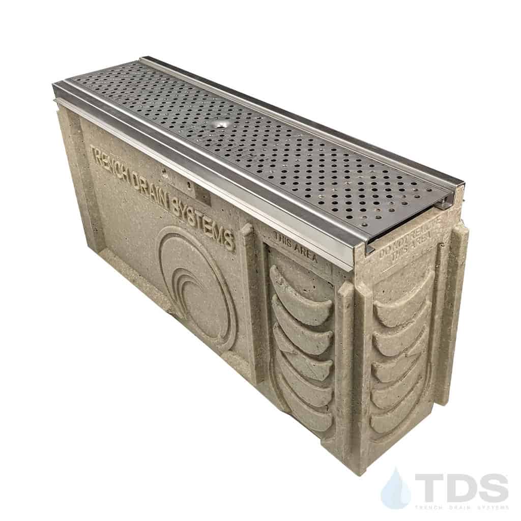 TP0650S (Shallow) Catch Basin Kit w/ DG0657RH & Stainless Edge for POLYCAST®