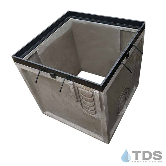 POLYCAST DP0653OB Open Bottom 24" x 24" 600 Series Catch Basin Riser