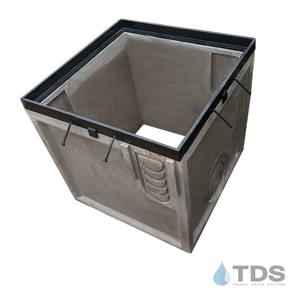 POLYCAST DP0653OB Open Bottom 24" x 24" 600 Series Catch Basin Riser
