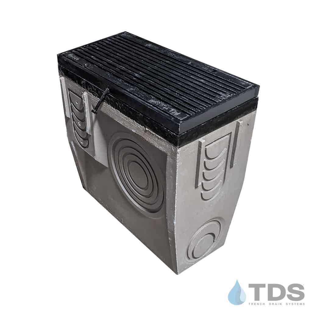 POLYCAST®751 Catch Basin w/DG0685HD Cast Iron Slotted Grate and Frame
