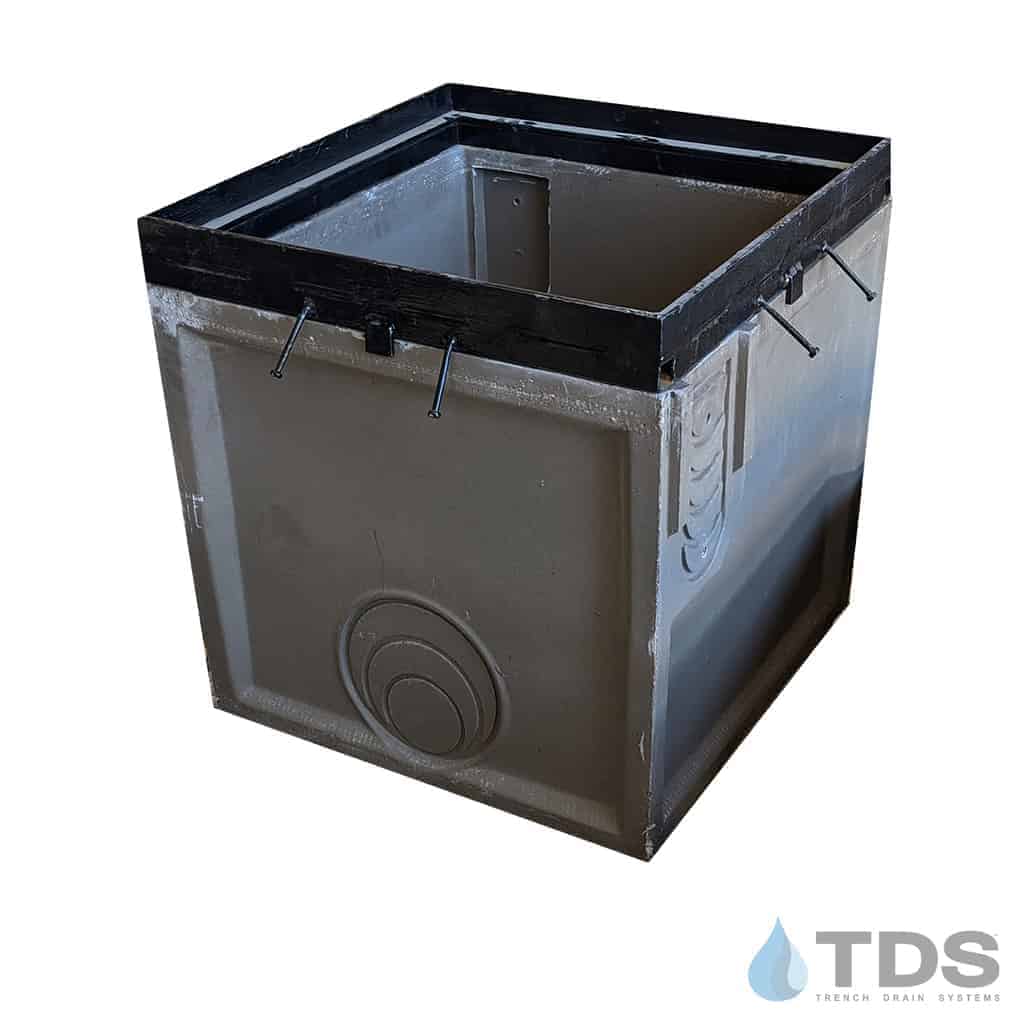 POLYCAST DP0753SB Solid Bottom Catch Basin 24" x 24" with 700 Series Frame