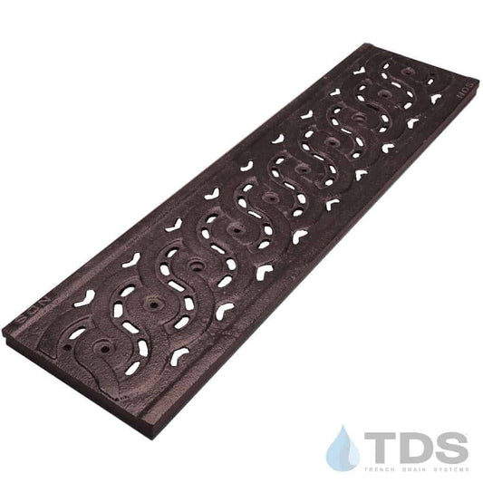 NDS DS-601-BF Class C Weave Ductile Iron 6" x 24" Grate - BoOF