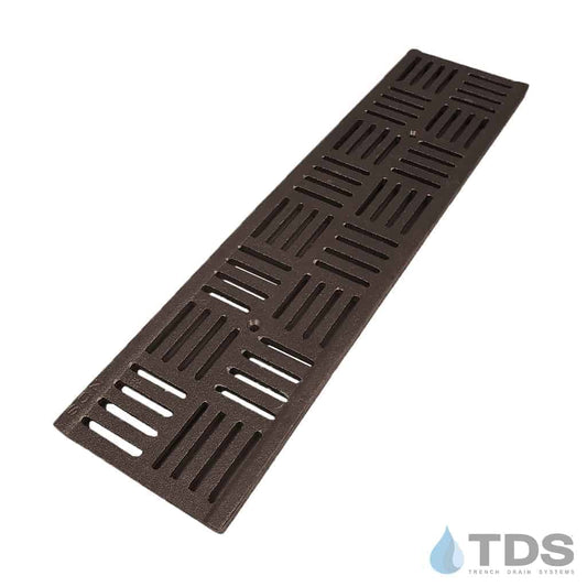 NDS DS-609-BF Class C Deco Slot Cast Iron 6" x 24" Grate - BoOF