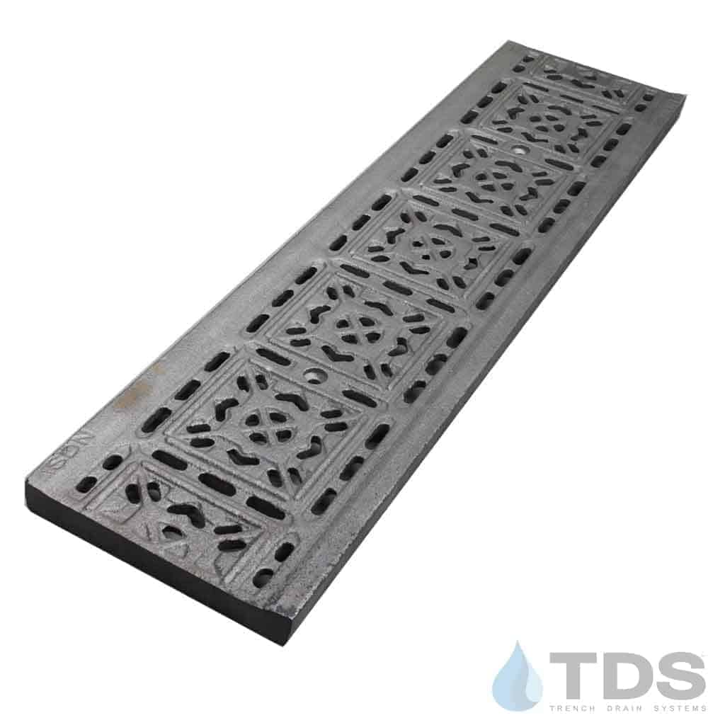 NDS DS-603 Class C Tile Ductile Iron 6" x 24" Grate - RAW