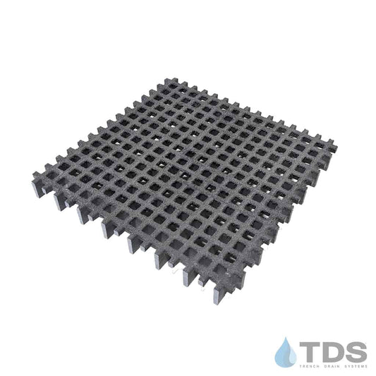 FG-MICRO-CB12 Class A ADA Compliant 12" x 12" Grate - Dark Gray