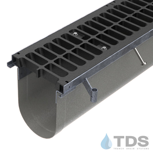 Trench•Era™ FP Series Drain System w/DG0846 10" Wide Class F Grate - HD Galvanized Frame