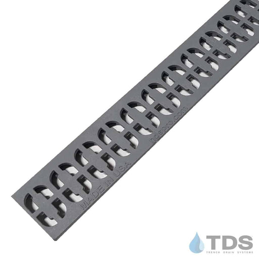 NDS Slim Channel 9263 Class A Plastic Chain Deco 2" x 36" Grate - GRAY