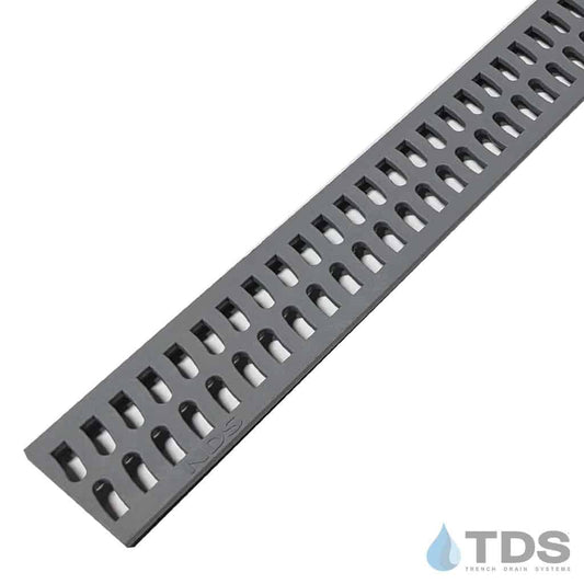 NDS Slim Channel 9243 Class A Plastic Slotted 2" x 36" Grate - GRAY
