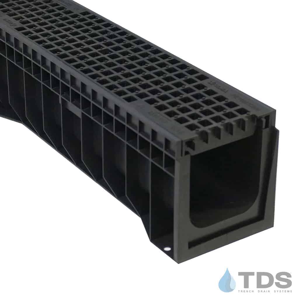 ULMA HYDROPLUS w/ 497 / PE100KCBM Polypropylene ADA Mesh Grate Load Class B - BLACK
