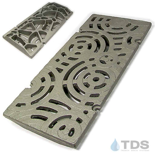 Iron Age IA-OBLIO-0920 Class B ADA Compliant OBLIO Ductile Iron 9" x 20" Grate - RAW
