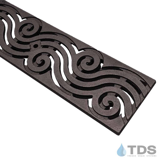 Iron Age IA-ARGO-0520-HP-BF / AA5-20I21HP Class B Argo ADA Compliant Heel-Proof Cast Iron 122mm x 500mm Grate - BoOF