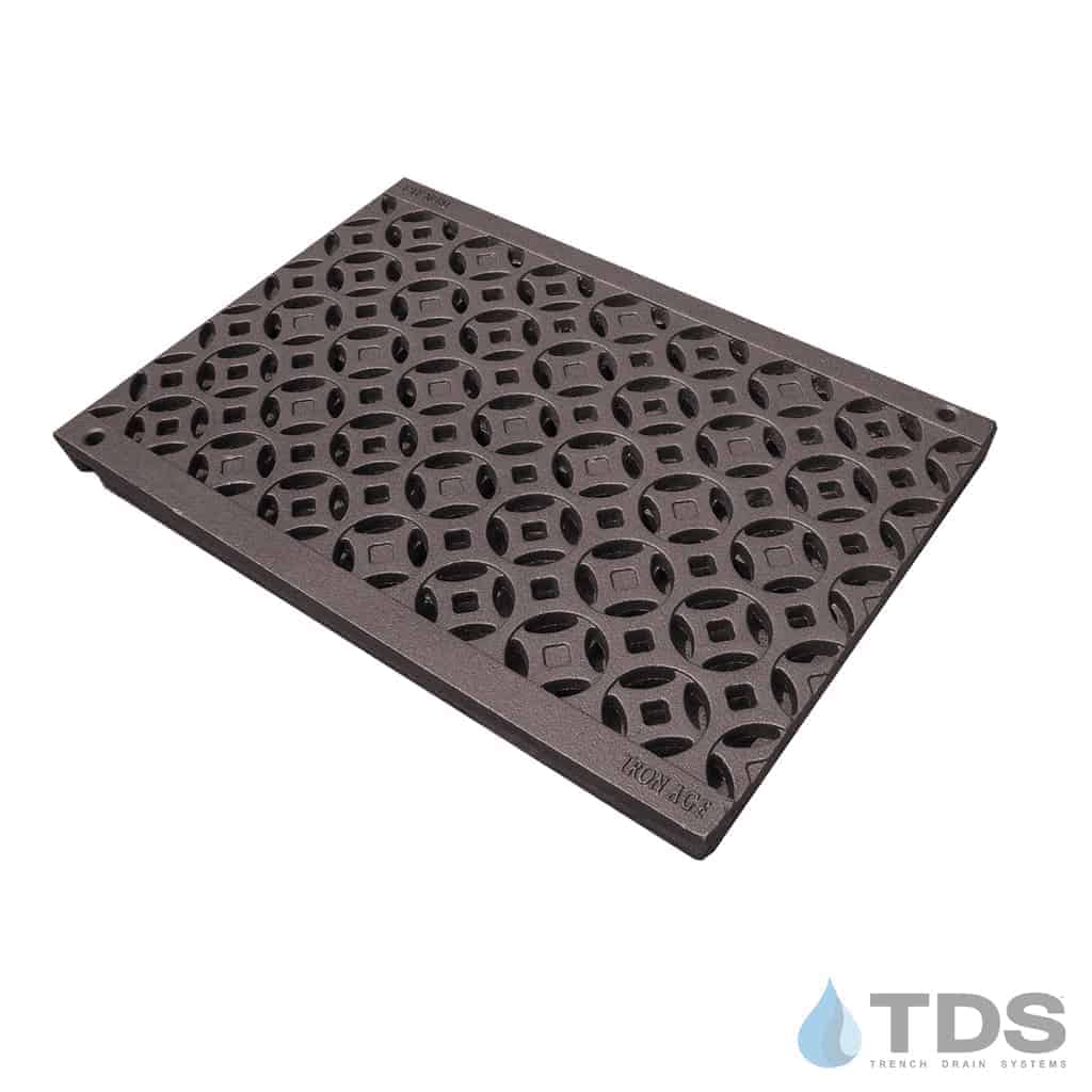 Iron Age IA-INTER-1217-BF Class B Interlaken Cast Iron 12" x 17" Grate - BoOF
