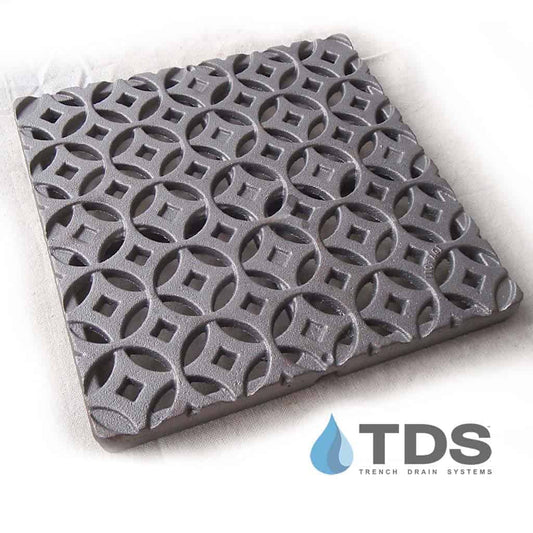 Iron Age IA-INTER-CB12 Class B Interlaken Raw Cast Iron 12" x 12" Grate