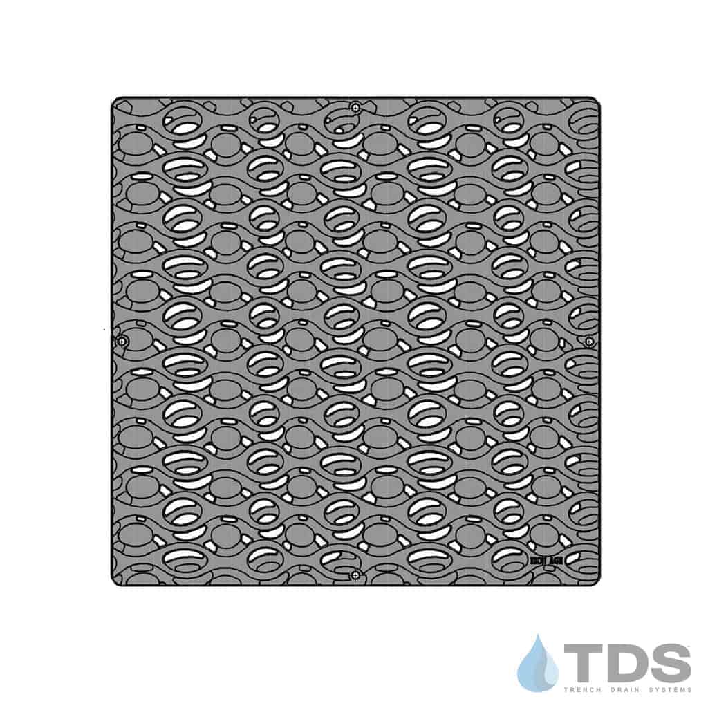 Iron Age IA-JANIS-CB24-BF / JN24-24|14 Class B Janis Cast Iron 24" x 24" Grate - BoOF