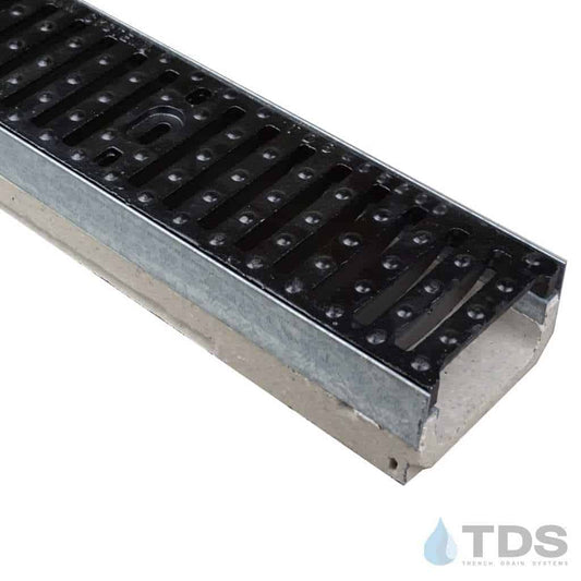 ULMA M100K Kit w/ TDS 461D Slotted Ductile Iron Grate & Galvanized Edge