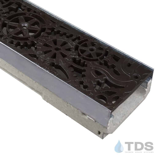 ULMA M100KX Drainage Kit w/ Iron Age Dynamo Grate | Baked on Oil Finish