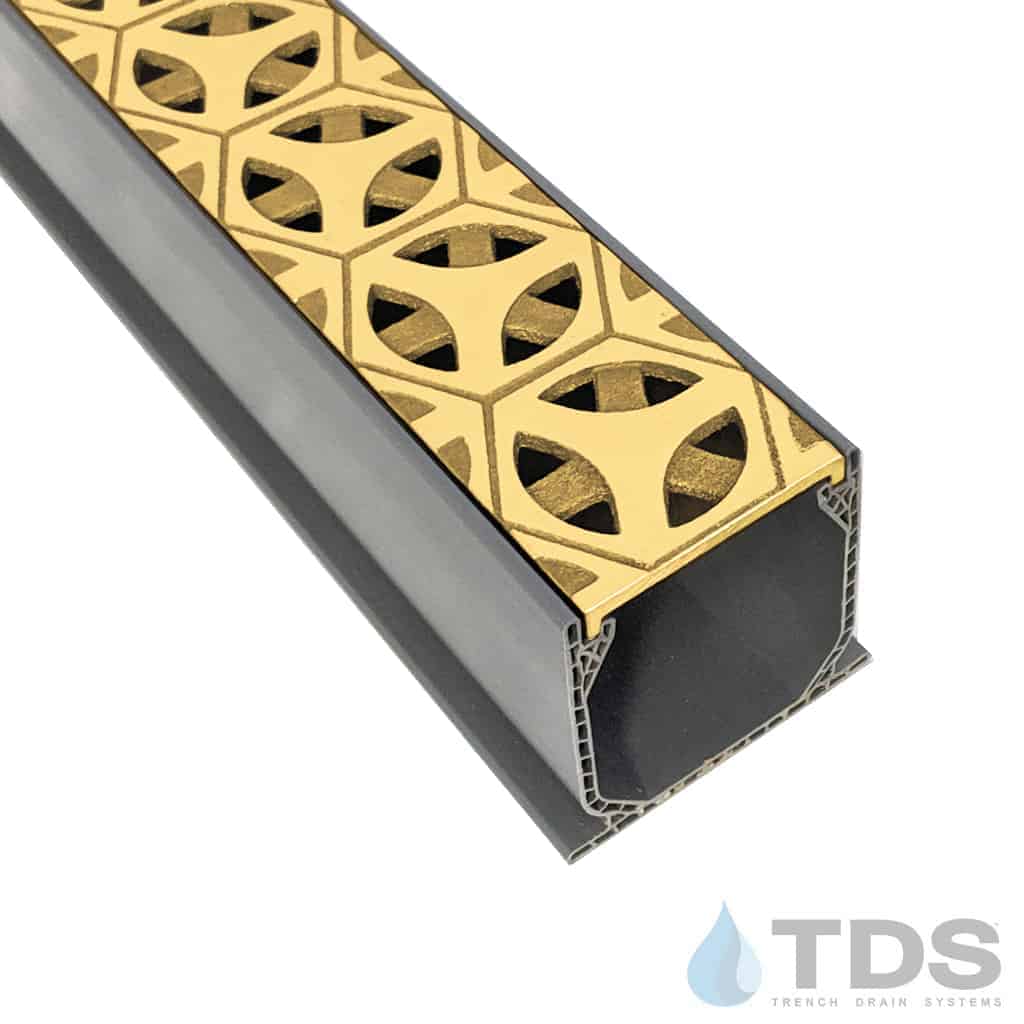 NDS 3" Gray Mini Channel Kit with TDS Bronze Age Tardis Grate - Brushed